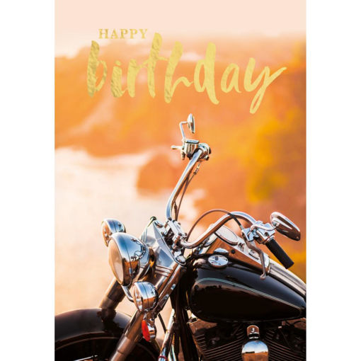 Picture of HAPPY BIRTHDAY CARD MOTORBIKE